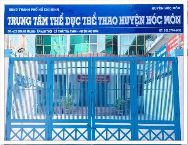 Sân cầu lông Trung tâm Thể dục Thể thao huyện Hóc Môn