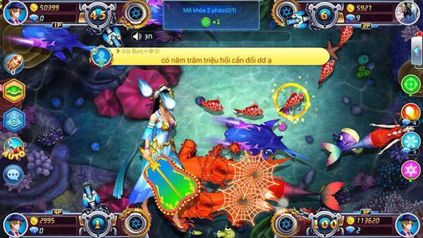 Hệ thống vũ khí và trang bị đa dạng trong Game Bắn Cá Long Vương Online 3D