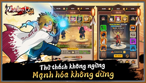 Hệ thống nhân vật và kỹ năng trong Game Ninja Làng Lá