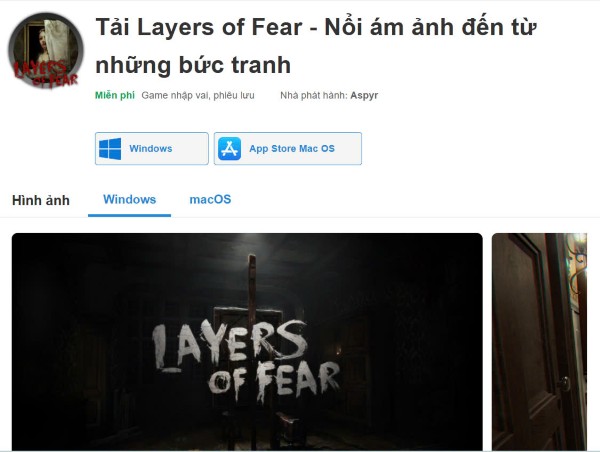 Cách tải game Layers of Fear