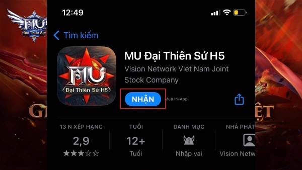 Cách tải game MU Đại Thiên Sứ H5